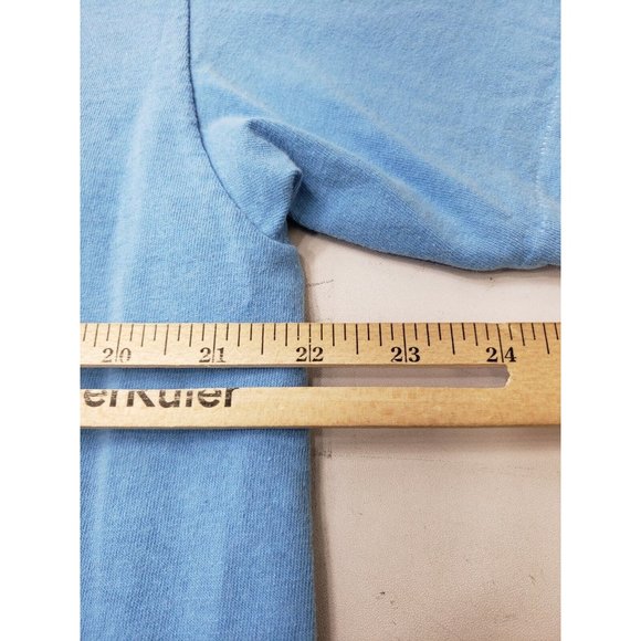 Ocean Pacific Adult Shirt Short Sleeve Back Front Graphics Single Stitch Blue L - Picture 13 of 14